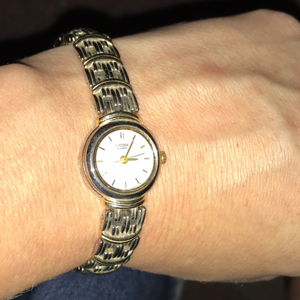 Women’s citizen gold and silver watch